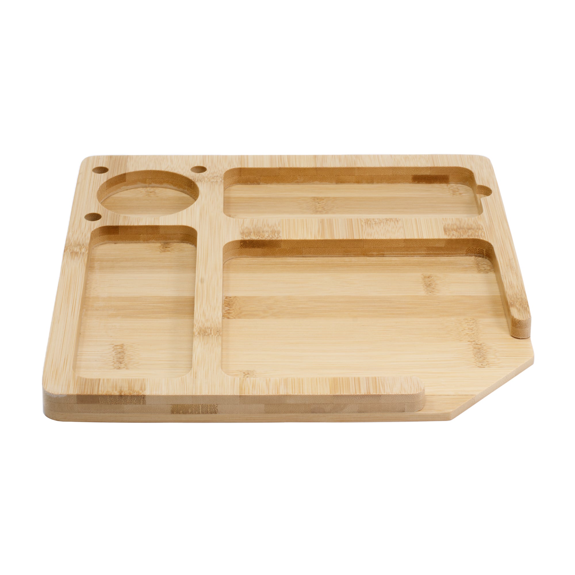 Bambus Tablett geteilt