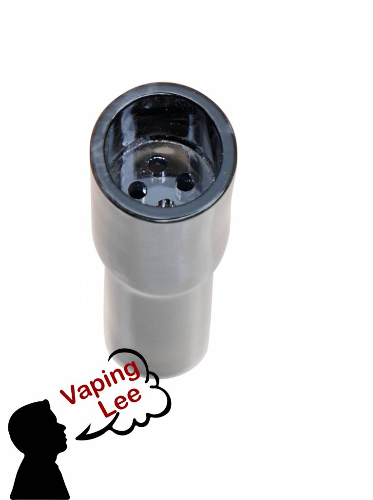 Glasmundstück Arizer Solo/Air kurz und schwarz von oben