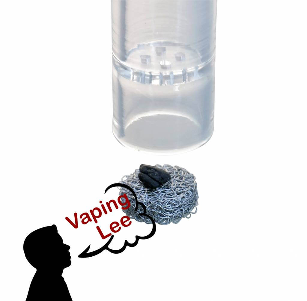 Arizer Go Tropfkissen bei einsetzen mit Konzentrat