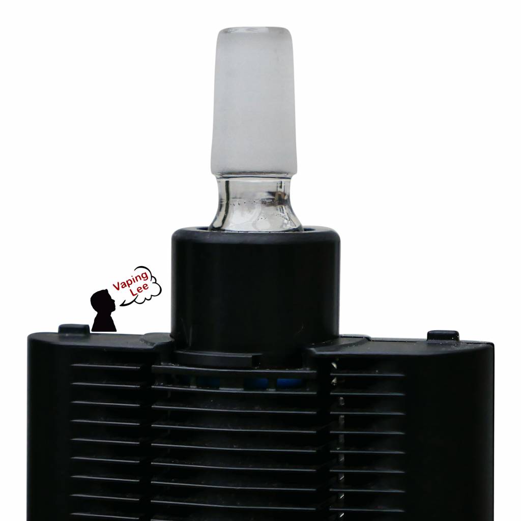 Adapter für Mighty/Crafty (14mm) an Vaporizer angebracht