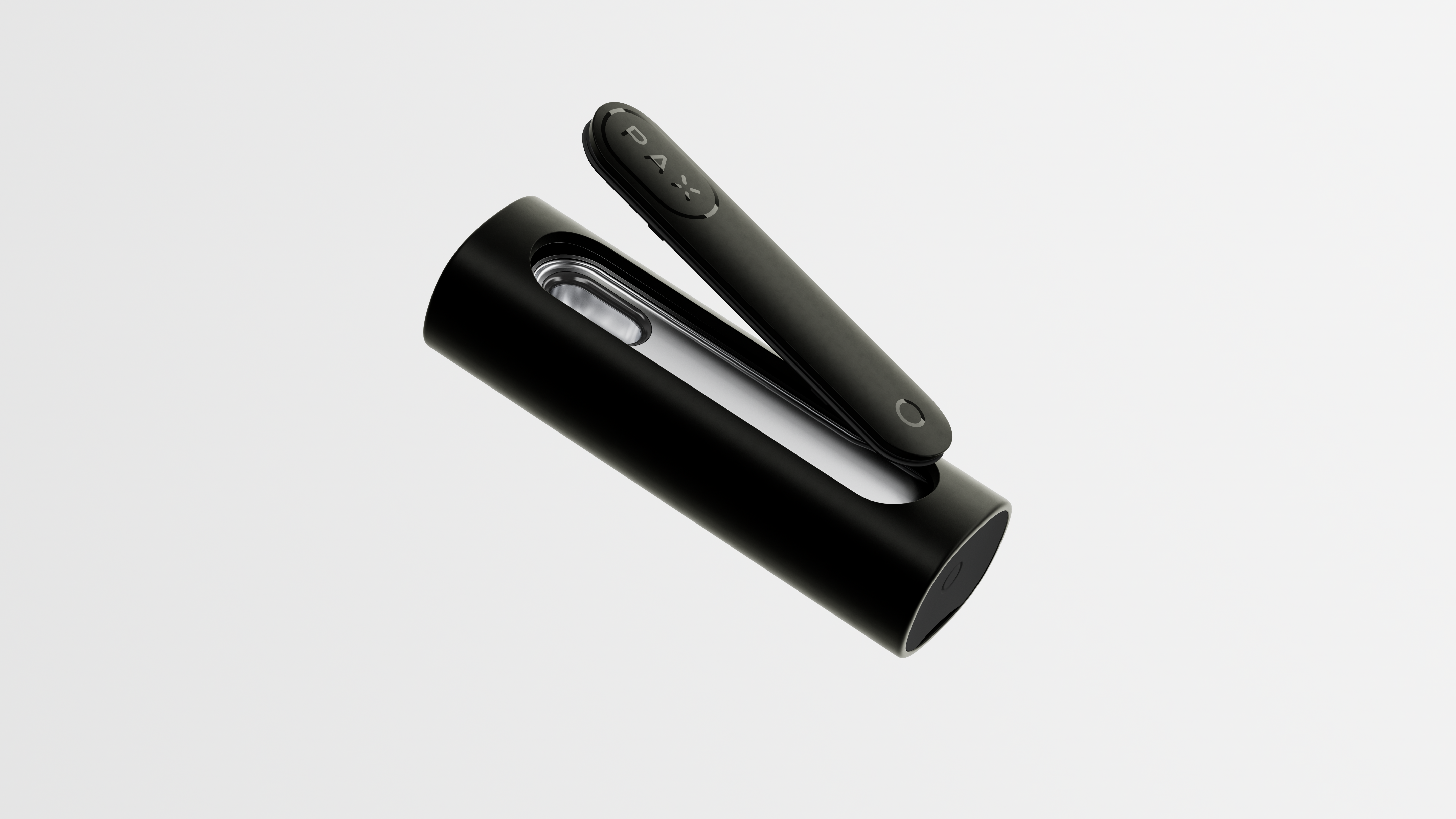 Pax Flow schwarz schräg geöffnet