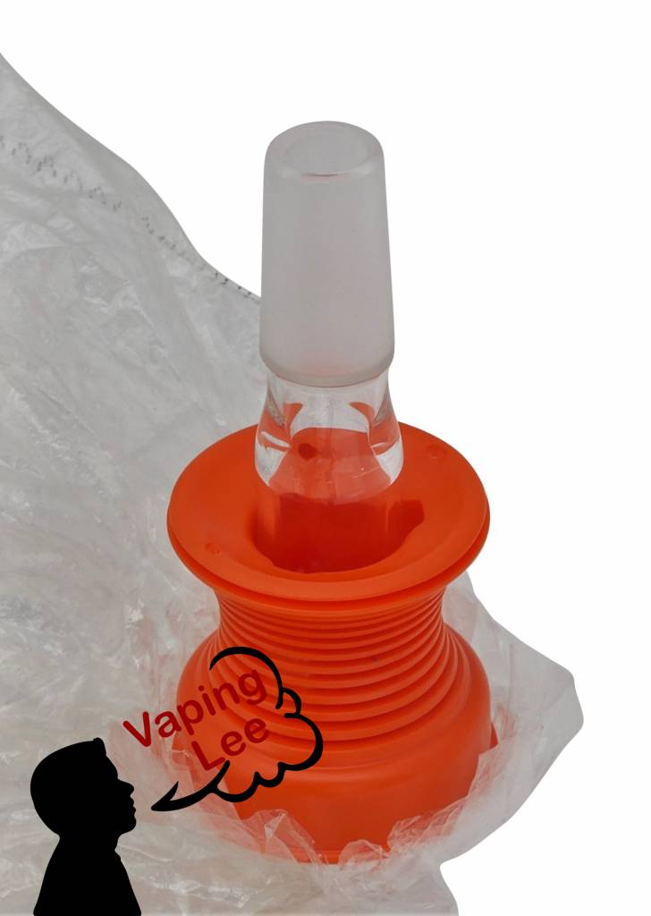 Adapter Volcano Easy Valve eingesetzt in Ballon