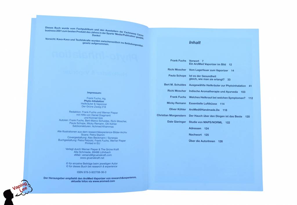 Buch über Phyto Inhalation Inhaltsverzeichnis