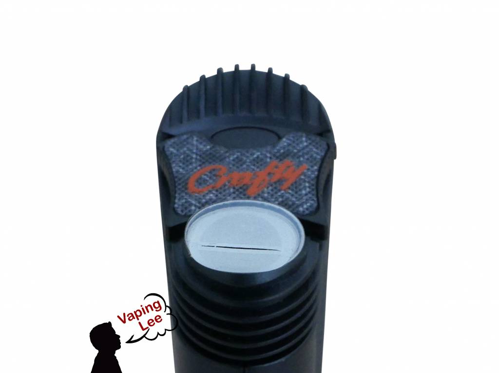 Lippenteil Mighty/Crafty angebracht an Crafty Vaporizer von vorne
